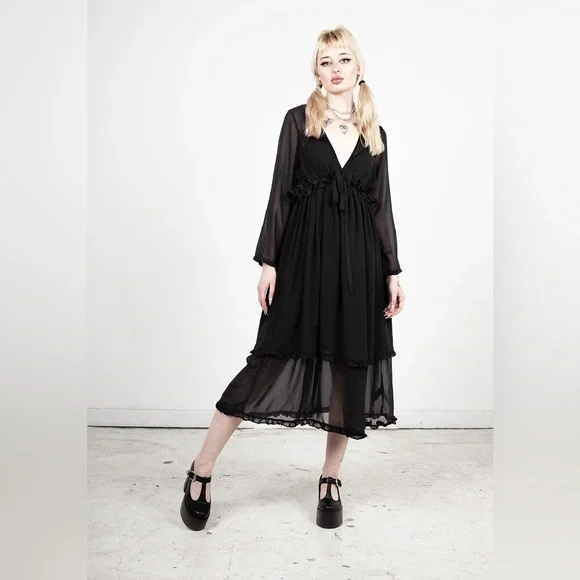 NWT Disturbia Sacrifice Floaty Maxi Dress UK 20 / US 16 - Picture 7 of 7